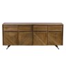 Hudson 4 Door Sideboard Natural Oak