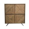 Hudson 4 Door Highboard Natural Oak