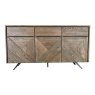 Hudson 3 Door Sideboard Natural Oak