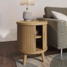 Tambour Side/Lamp Table Grey Oak Lifestyle