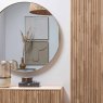 Doutzen Large Wall Round Mirror Metal Gold Lifestyle