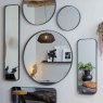 Doutzen Large Wall Rectangular Mirror Metal Black Lifestyle