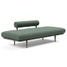 Innovation Living Rollo Stem Single Day Bed With Pocket Sprung Mattress & Oak Legs Fabric