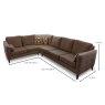 Mirepoix 4 + Seater Corner Sofa RHF Fabric B Measurements