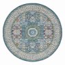 Ankara Global ANR17 Circle Rug 183cm x 183cm Ivory & Light Blue cut out