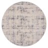 Rustic Textures 06 Circle Rug 160cm x 160cm Ivory & Blue cut out