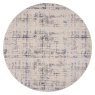 Rustic Textures 06 Circle Rug 239cm x 239cm Ivory & Blue cut out 