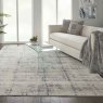 Rustic Textures 06 Runner Rug 66cm x 230cm Ivory & Blue Liefestyle