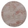 Rustic Textures 15 Circle Rug 239cm x 239cm Light Grey & Rust cut out 