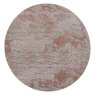 Rustic Textures 15 Circle Rug 160cm x 160cm Light Grey & Rust cut out 