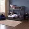 Solar Painted Triple/Dual Storage Bunk Bed Dark Grey