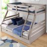 Solar Painted Triple/Dual Storage Bunk Bed Light Grey