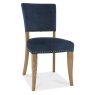 Khan Dining Chair Fabric Dark Blue