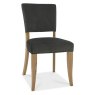 Khan Dining Chair Fabric Gunmetal Grey