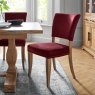 Khan Dining Chair Fabric Crimson