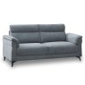 Bono 3 Seater Sofa Fabric Light Grey/Light Blue