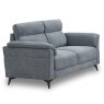 Bono 2 Seater Sofa Fabric Light Grey/Light Blue