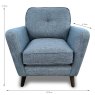 Mekong Armchair All Fabrics Measurements