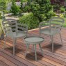 Boston 2 Person Outdoor Stacking Bistro Set Grey