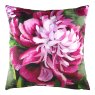 Evans Lichfield Winters Flowers Peony Cushion 43cm x 43cm Fuchia & Green