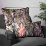 Evans Lichfield Winters Flowers Peony Cushion 43cm x 43cm Fuchia & Green