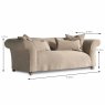 Tetrad Alice 3 Seater Sofa With Removable Covers & 4 Scatter Cushions Fabric 2 Dimensions