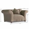 Tetrad Alice Snuggler With Removable Covers & 2 Scatter Cushions Fabric 2 Dimensions