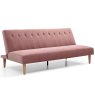 Lima 3 Seater Sofa Bed Fabric Dusty Pink