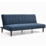 Lima 3 Seater Sofa Bed Fabric Blue Ink 