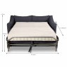 Burnaby 2 Seater Sofa Bed Fabric Grey Dimensions