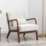 Inca Armchair Fabric Oatmeal Lifestyle