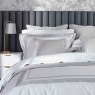 Christy Coniston Reversible Super King Duvet Cover Set Platinum Close Up