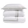 Christy Coniston Reversible King Duvet Cover Set Platinum Stack