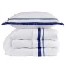 Christy Coniston Reversible King Duvet Cover Set Navy Stack