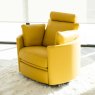 Fama Moon Electric Reclining & Swivel Armchair Fabric Series 6