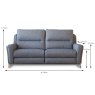 Parker Knoll Portland 3 Seater Sofa Fabric A Dimensions