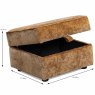 Granville Storage Footstool Fabric B Dimensions