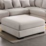 Gabriella Large Footstool Fabric Beige Lifestyle