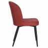 Clio Dining Chair Fabric Red Side