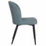 Clio Dining Chair Fabric Green Side