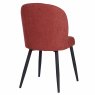 Clio Dining Chair Fabric Red Back