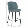 Clio Low Bar Stool Fabric Green