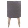 Millie Dining Chair Faux Leather Brown Back
