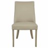 Millie Dining Chair Faux Leather Beige Front