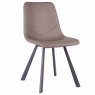 Bari Vintage Dining Chair Faux Leather Beige