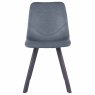 Bari Vintage Dining Chair Faux Leather Blue