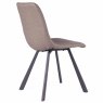 Bari Vintage Dining Chair Faux Leather Beige Side