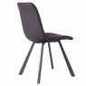 Bari Vintage Dining Chair Faux Leather Black Side