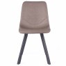 Bari Vintage Dining Chair Faux Leather Beige Front