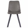 Bari Vintage Dining Chair Faux Leather Green Front